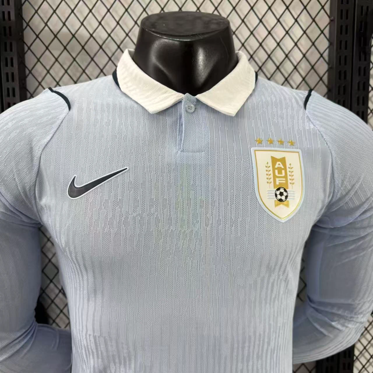 2026-27 Uruguay Home Long-Sleeve Jersey – Player Version view 3