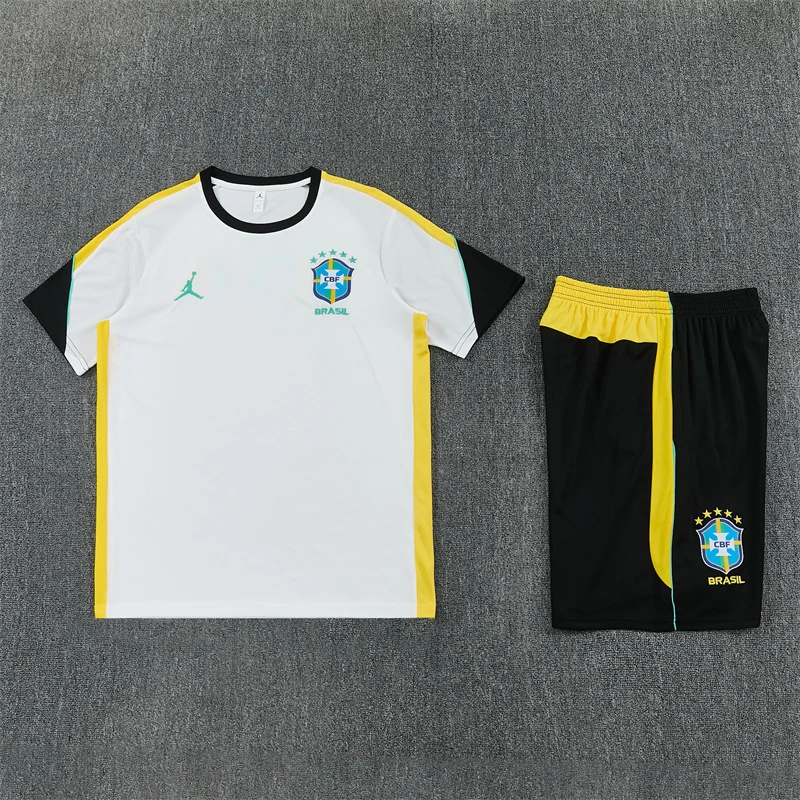 2026-27 Brazil Jordan White Short-Sleeve Training Jersey view 13