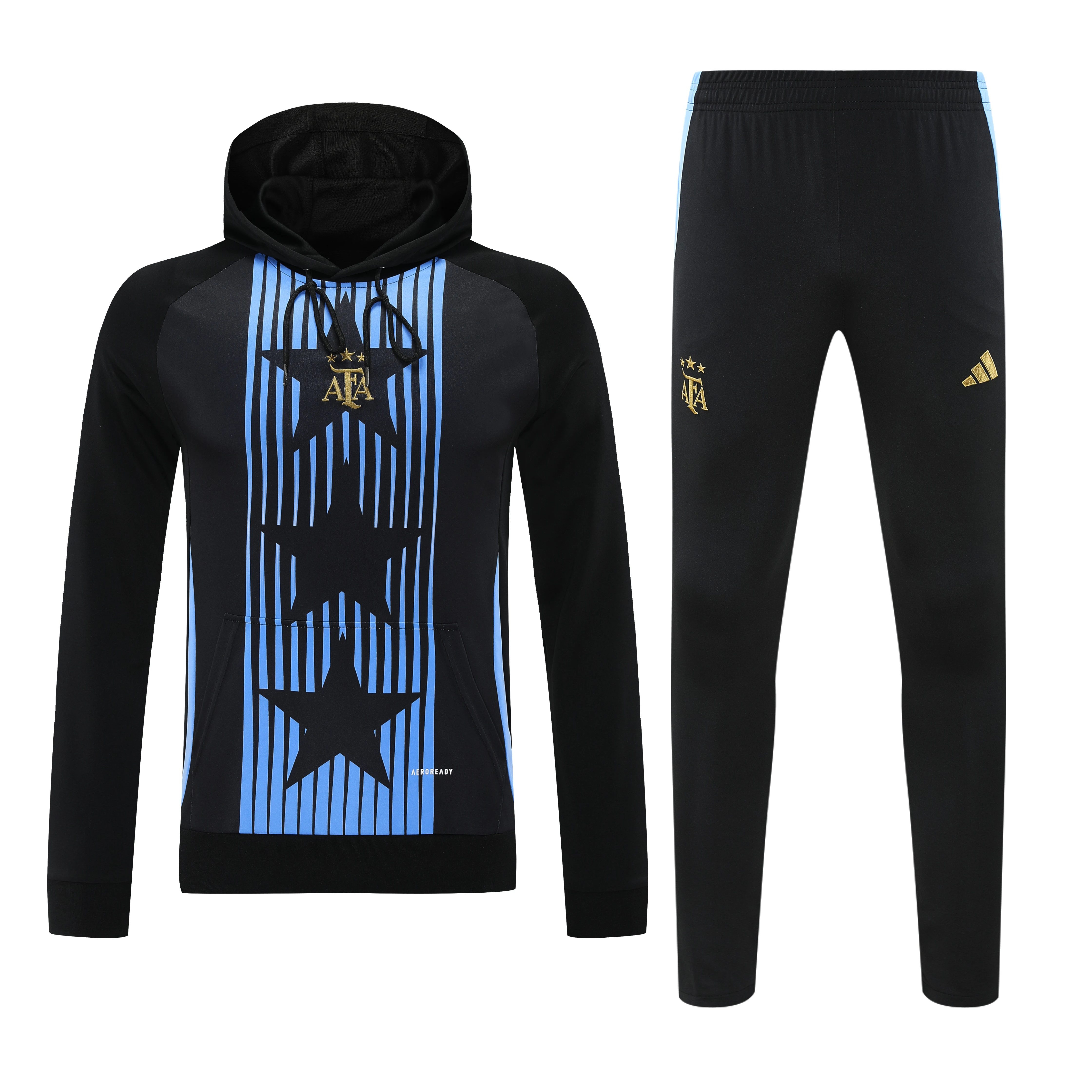 2025-26 Argentina Black Hooded Training Jersey view 16