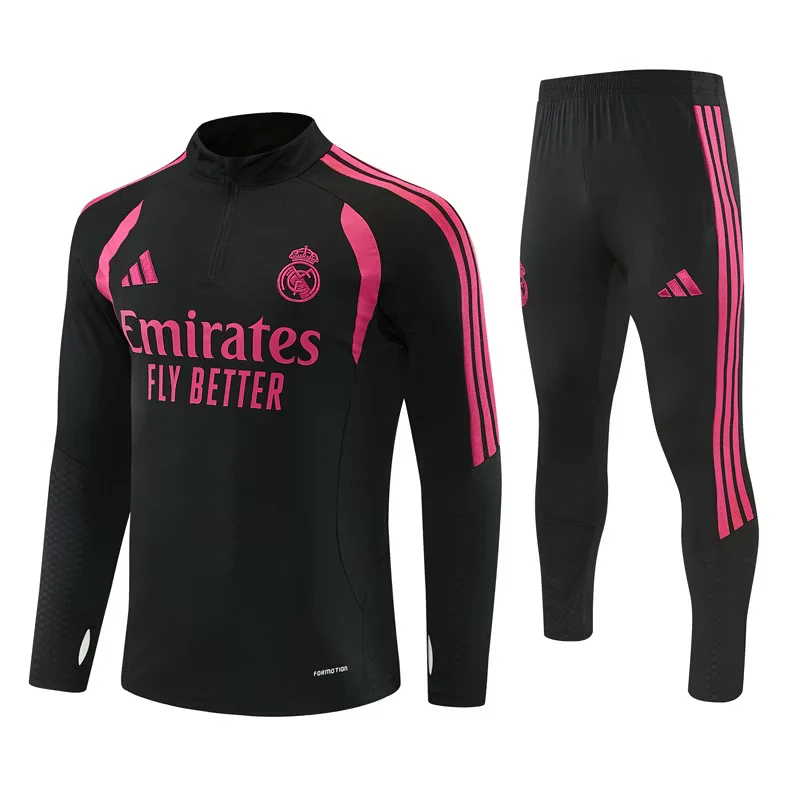 2026-27 Real Madrid Black Half-Zip Training Jersey view 19