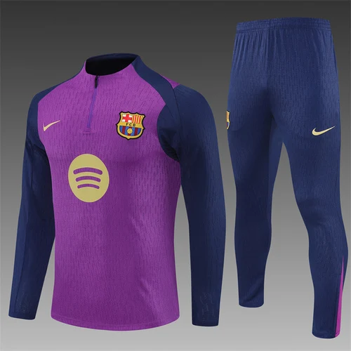 2025-26 Barcelona Purple Half-Dress Training Jersey