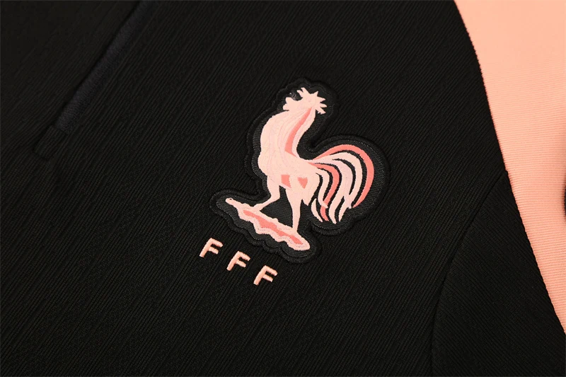 2025-26 France Black Half-Zip Training Jersey view 5