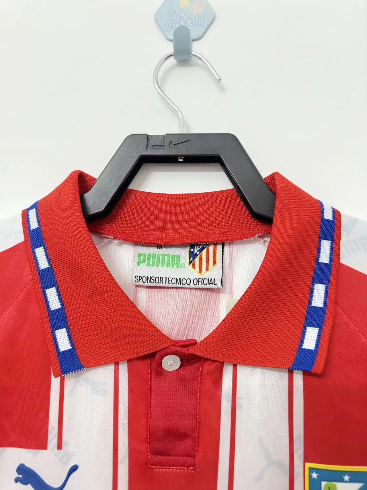 1994-95 Atletico Madrid Home Retro Jersey view 10