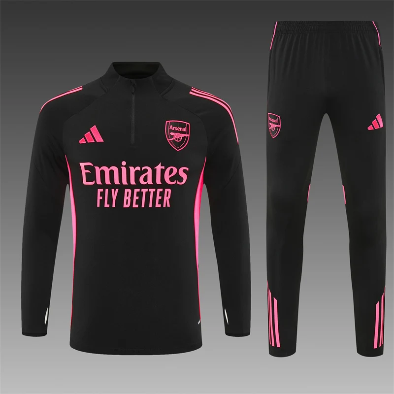 2025-26 Arsenal Black Half-Zip Training Kit view 16