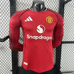 2025-26 Manchester United Home Long Sleeve Shirt - Player Edition view 6