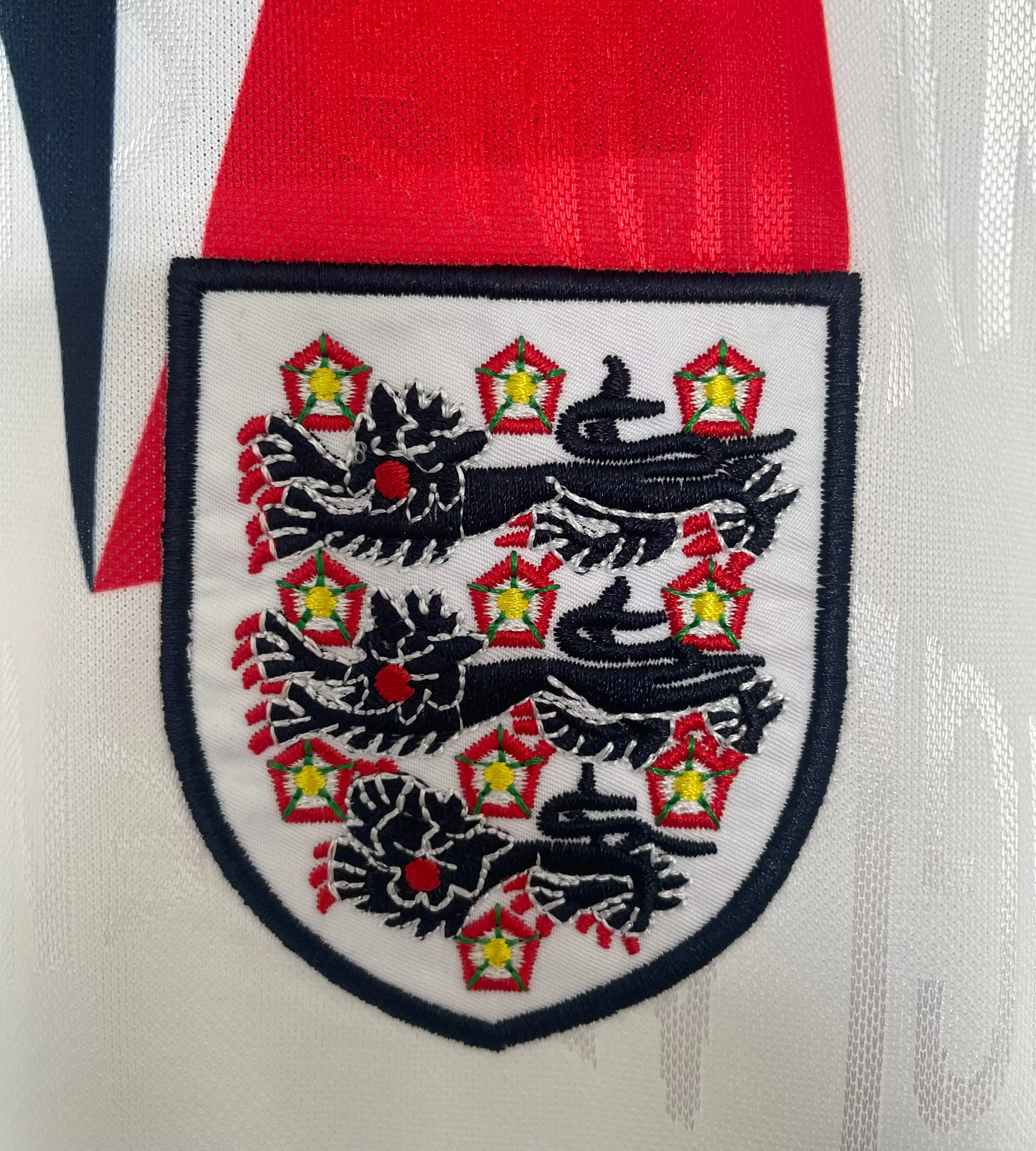 1992 England Home Retro Jersey view 5