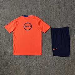 2025-26 Barcelona Orange T90 Short Sleeve Training Jersey view 14
