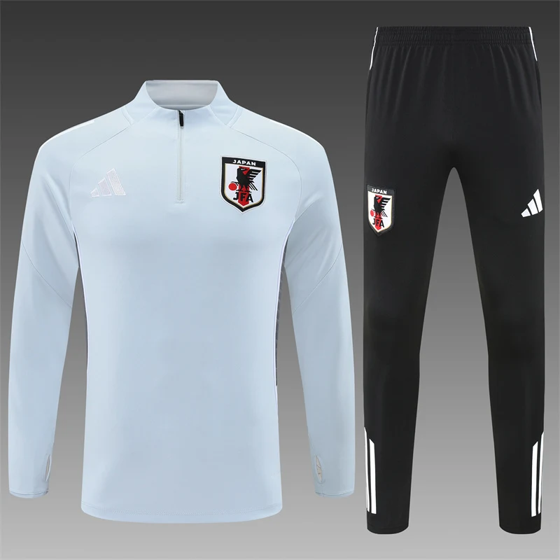 2025-26 Japan Light Grey Half-Zip Training Jersey view 16