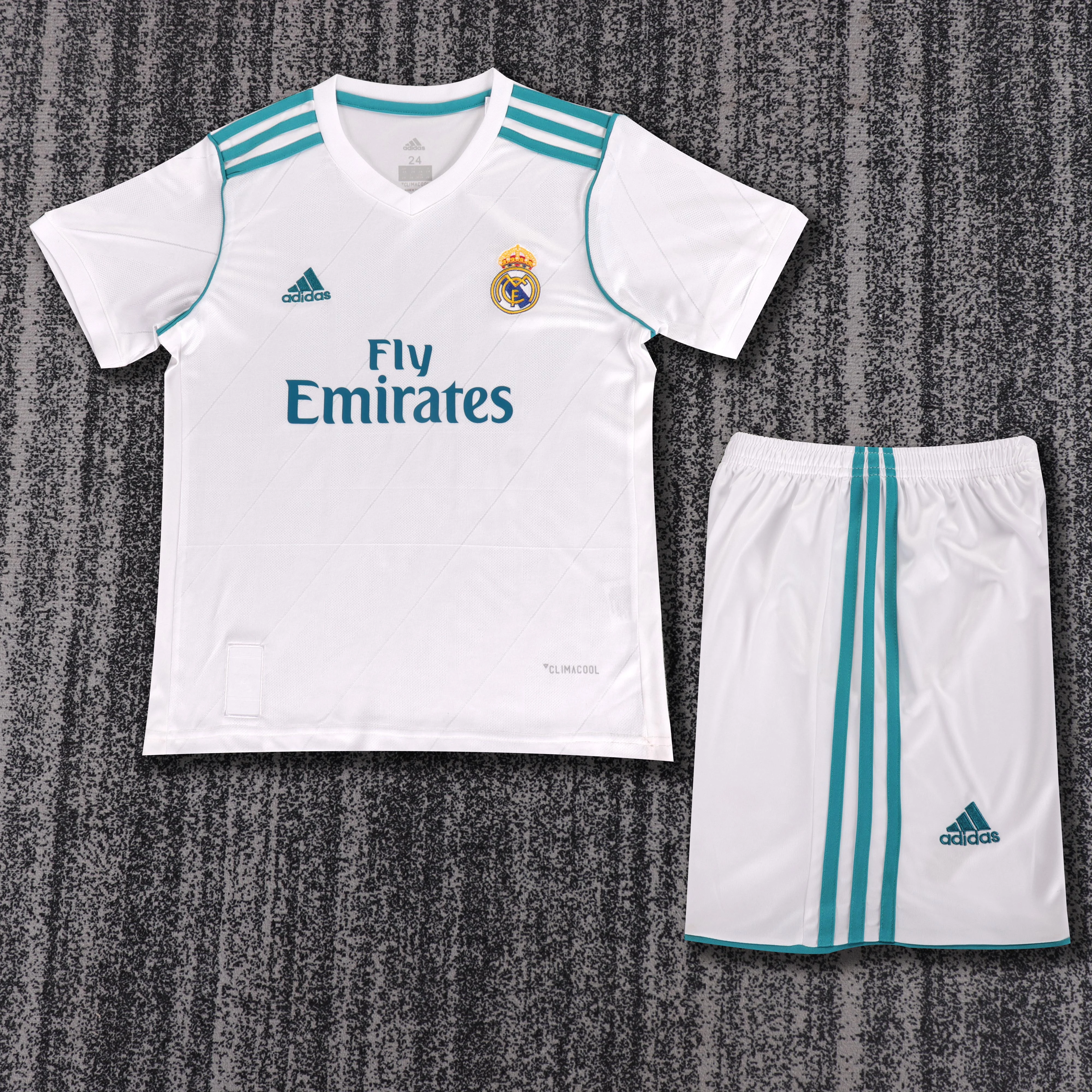 2017-18 Real Madrid Home Retro Shirt - Kids Sizes