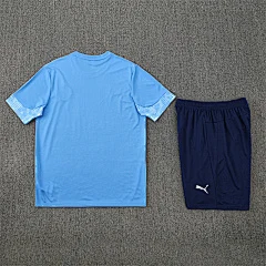 2025-26 Manchester City light blue short-sleeved training jersey view 17