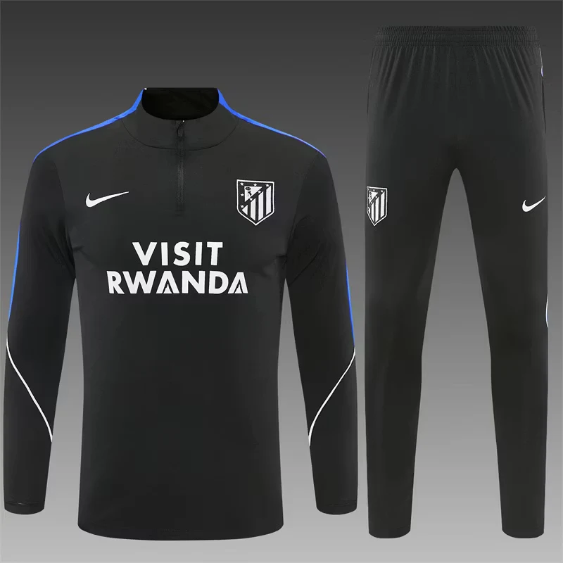 2026-27 Atlético Madrid Black Half-Zip Training Jersey view 13