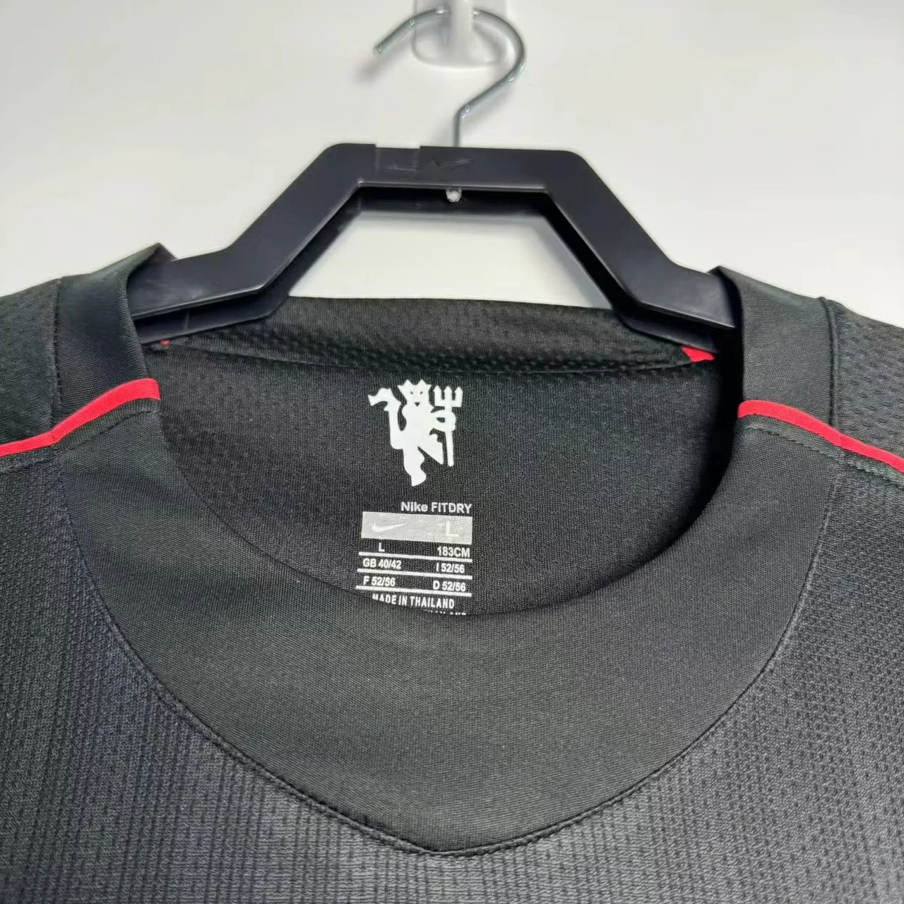 2007-08 Manchester United Away Black Long Sleeve Retro Shirt view 10