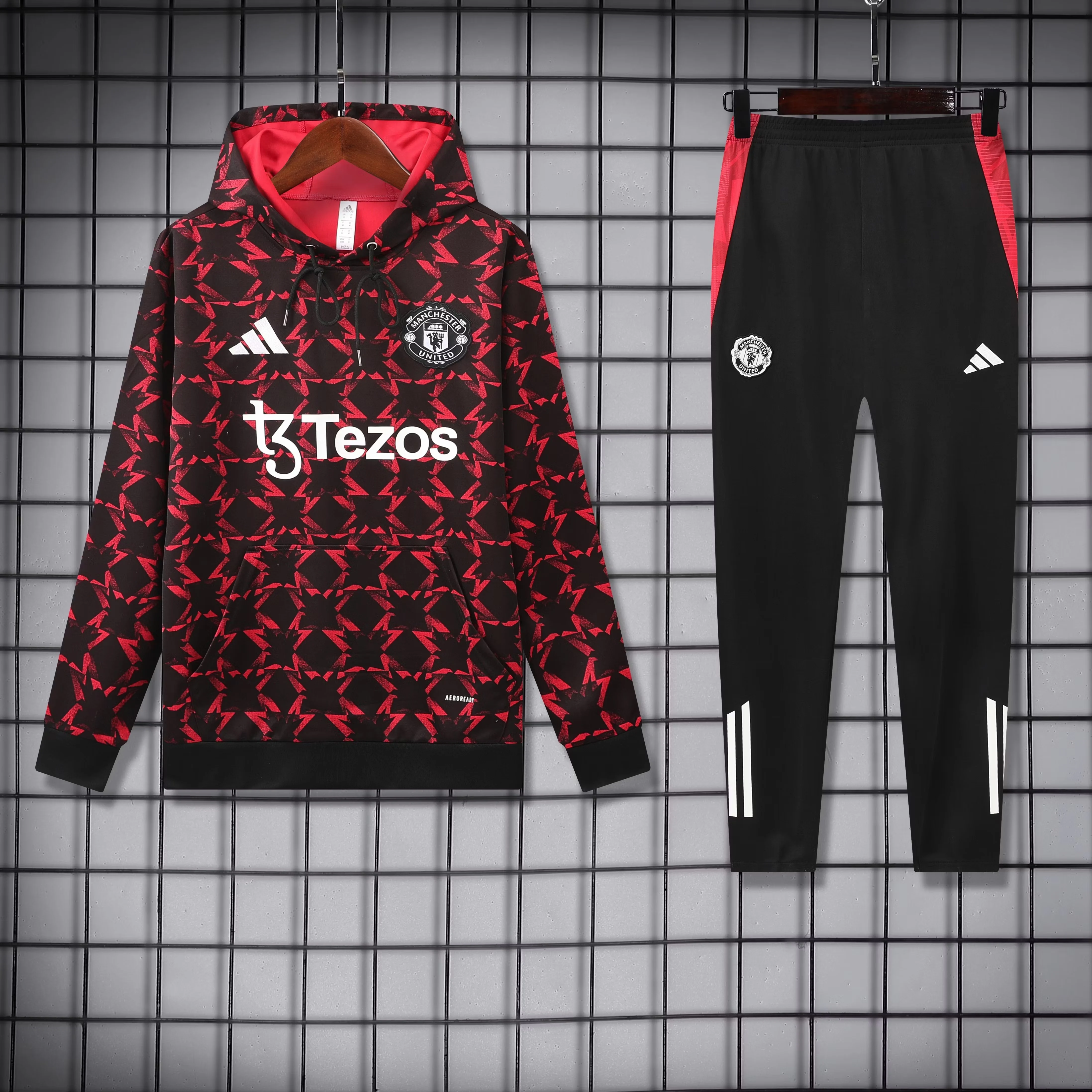 2025-26 Manchester United Red Training Hooded Jersey