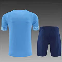 2025-26 Manchester City light blue short-sleeved training jersey view 2