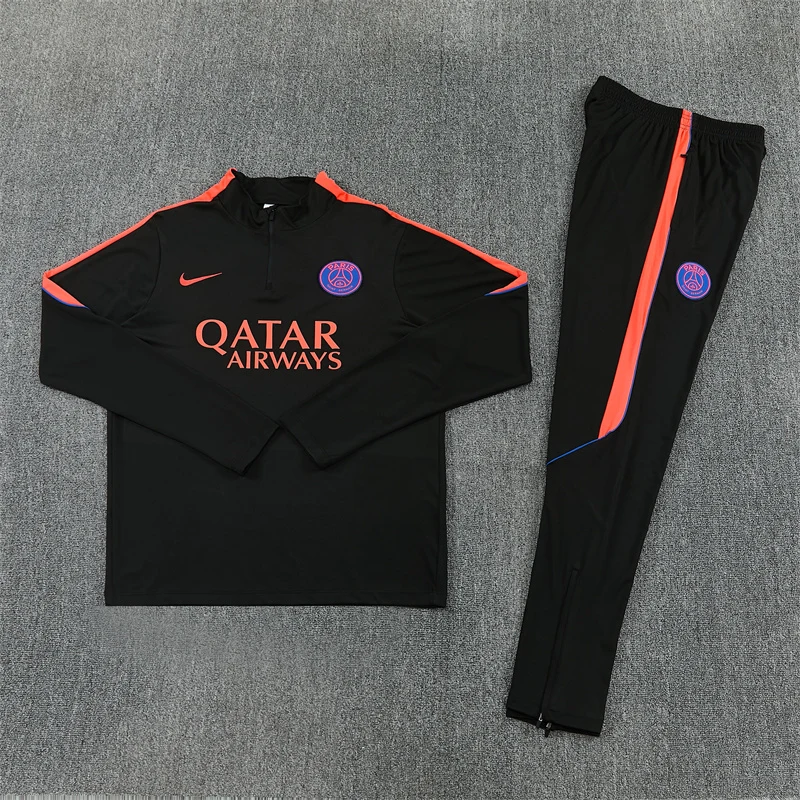 2026-27 Paris Black Half-Zip Training Jersey view 14