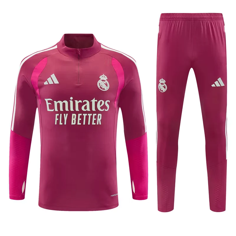 2026-27 Real Madrid Rose-Colored Half-Zip Training Jersey view 19