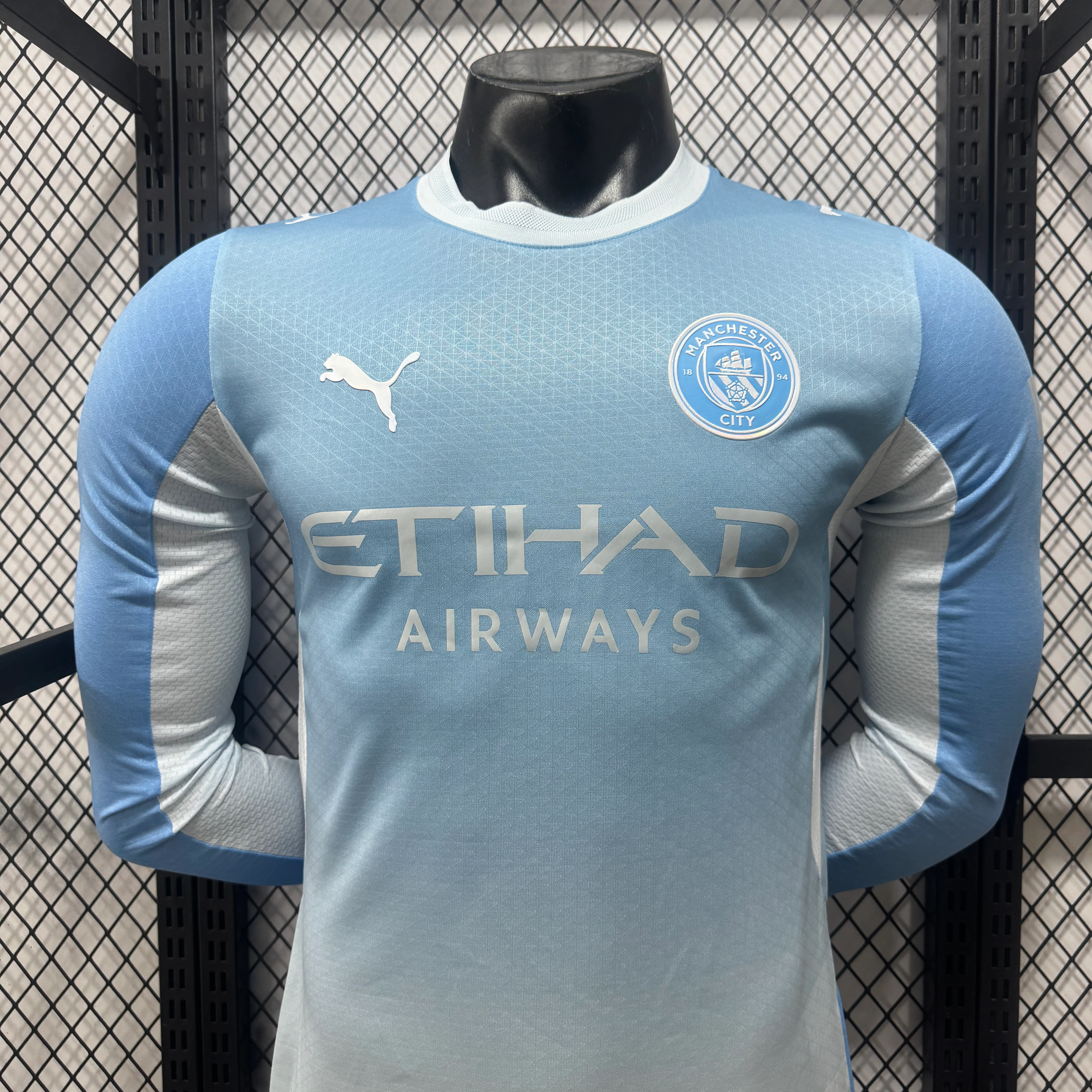 2026-27 Manchester City Home Long-Sleeve Jersey - Player Edition view 3