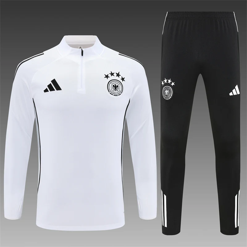 2025-26 Germany White Half-Zip Training Jersey