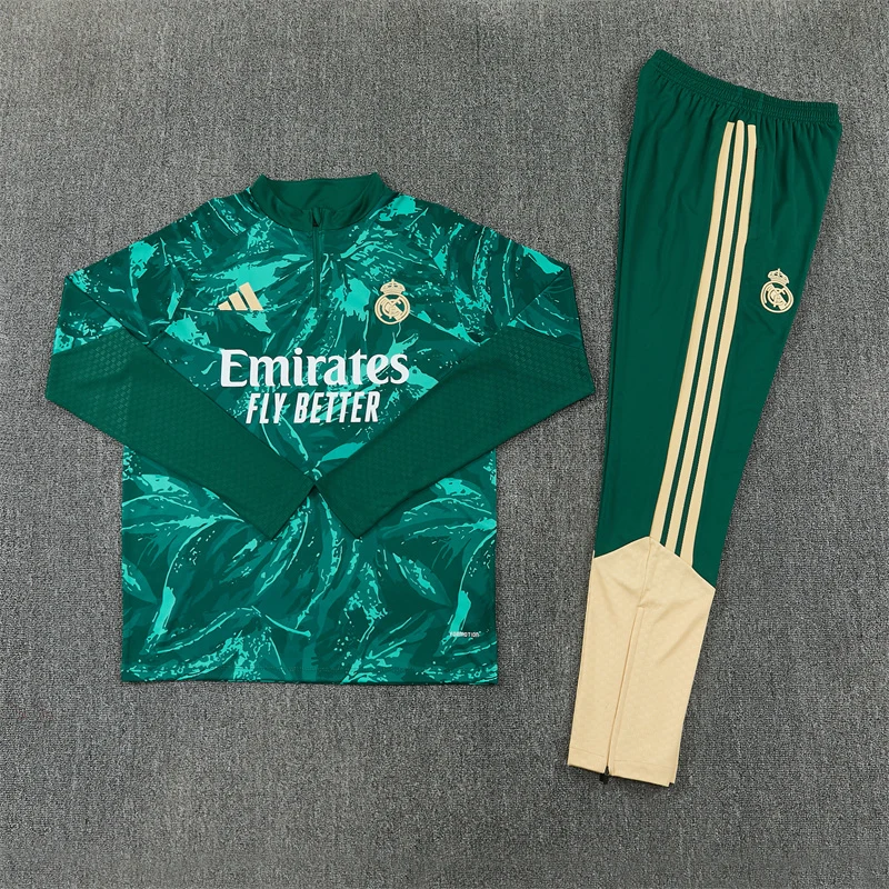 2026-27 Real Madrid Green Half-Zip Training Jersey view 17