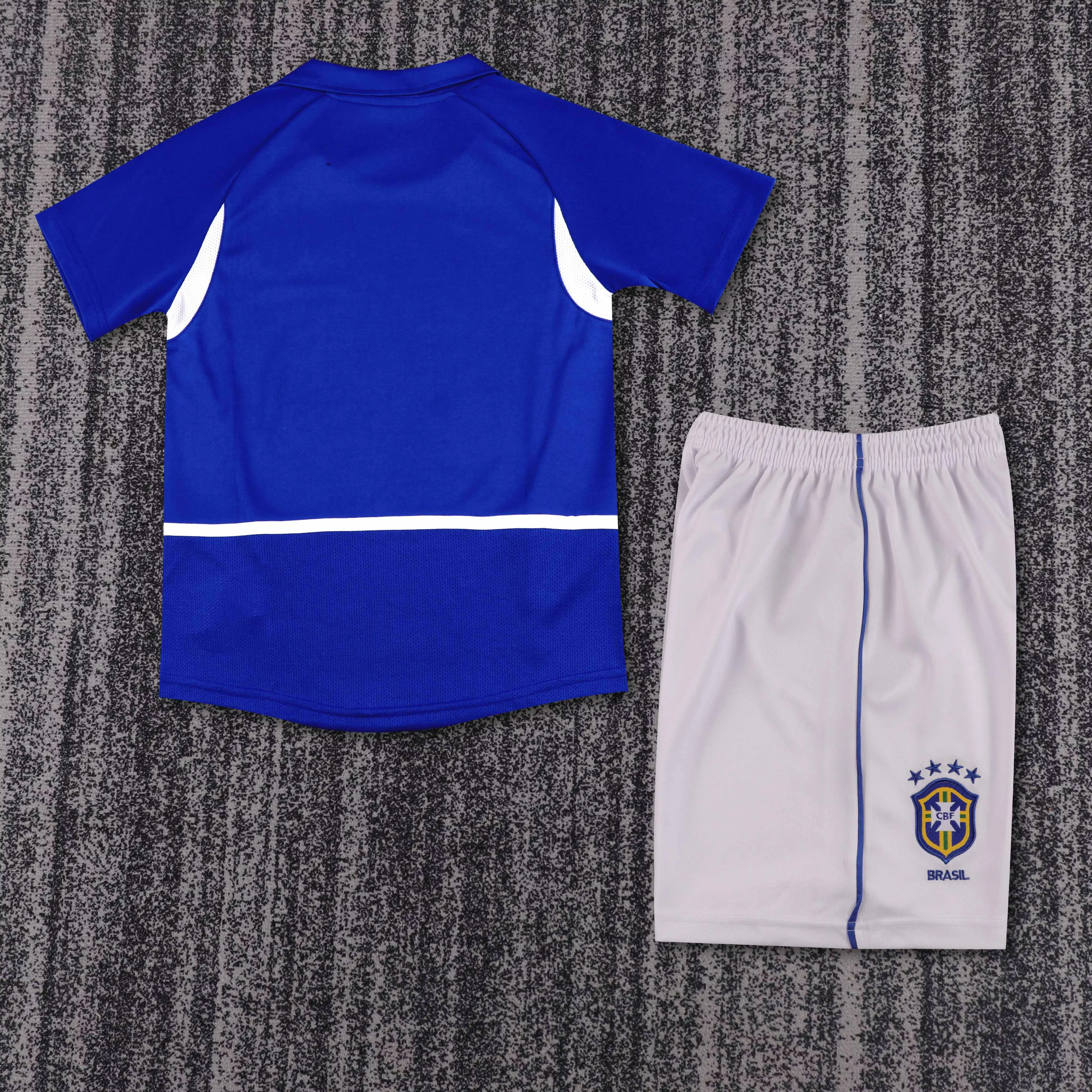 2002 Brazil Away Retro Shirt - Kids Sizes view 2