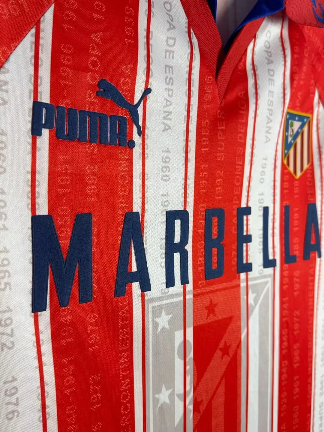1995-96 Atletico Madrid Home Retro Jersey view 3