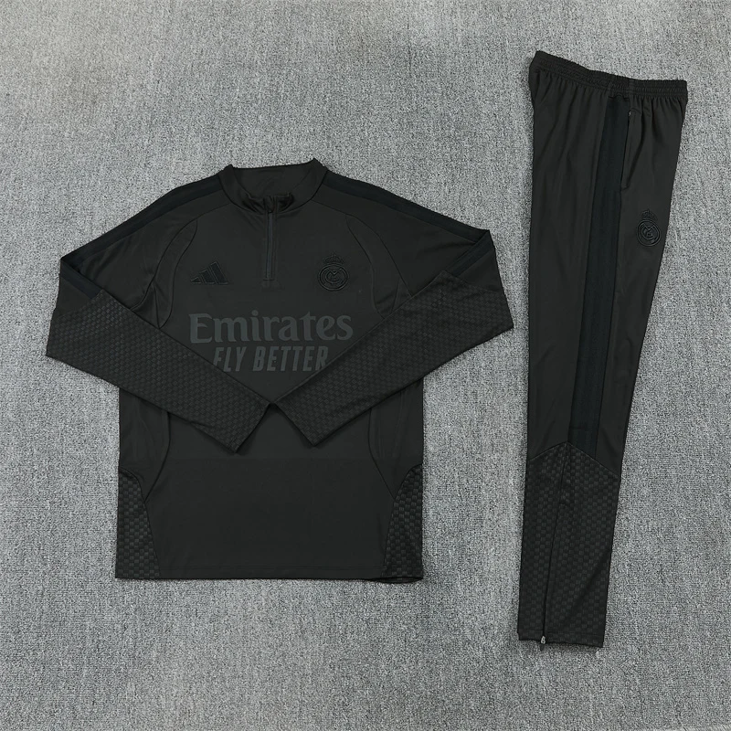 2026-27 Real Madrid Black Half-Zip Training Jersey view 17