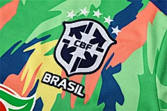2025-26 Brazil Teal Short Sleeve Training Jersey view 13