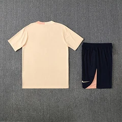 2025-26 Barcelona Beige Short Sleeve Training Jersey view 15
