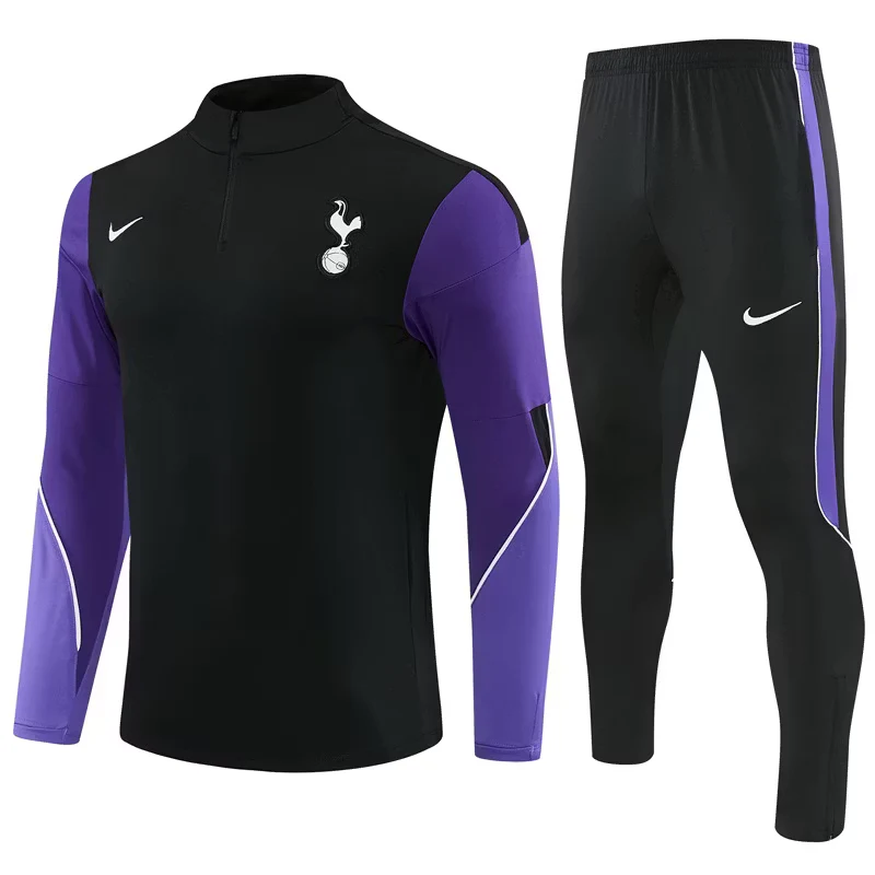 2026-27 Tottenham Hotspur Black Half-Zip Training Kit view 19
