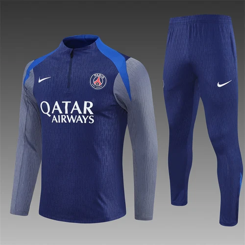 2025-26 Paris Saint-Germain Royal Blue Half-Dress Training Jersey