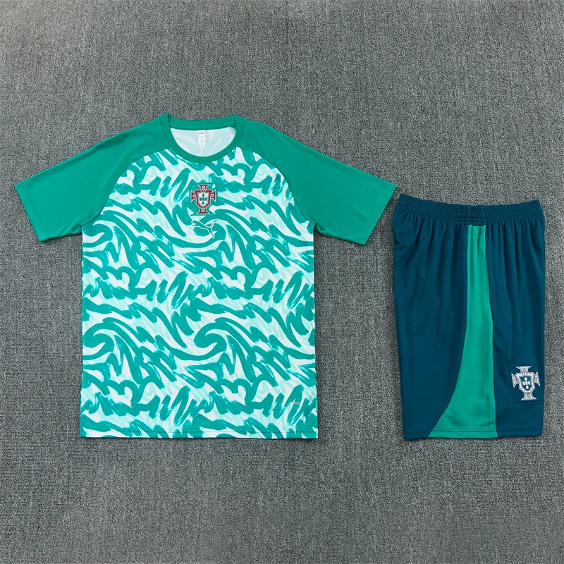 2026-27 Portugal Team Dark Green Short-Sleeve Training Jersey view 11