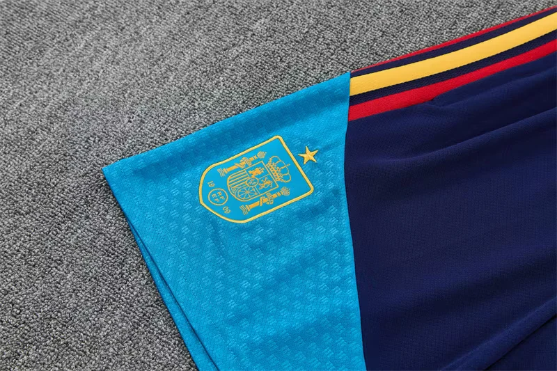 2026-27 Spain Royal Blue Short-Sleeve Training Jersey view 9