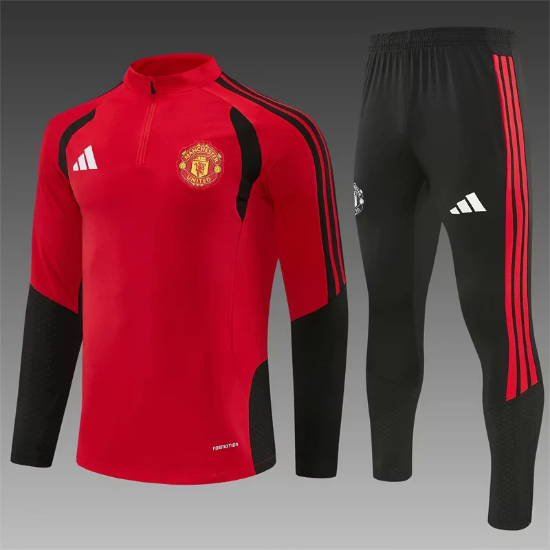 2026-27 Manchester United Red Half-Zip Training Jersey