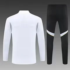 2025-26 Real Madrid White Half-Pull Training Jersey view 2
