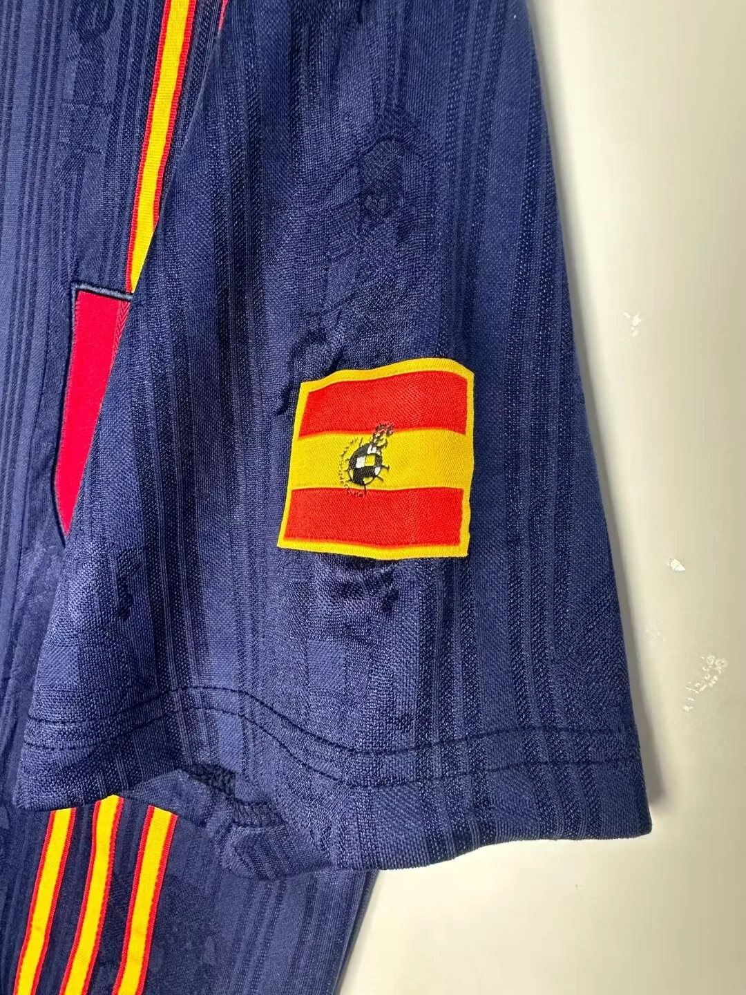 1996 Spain Away Jacquard Retro Jersey view 7