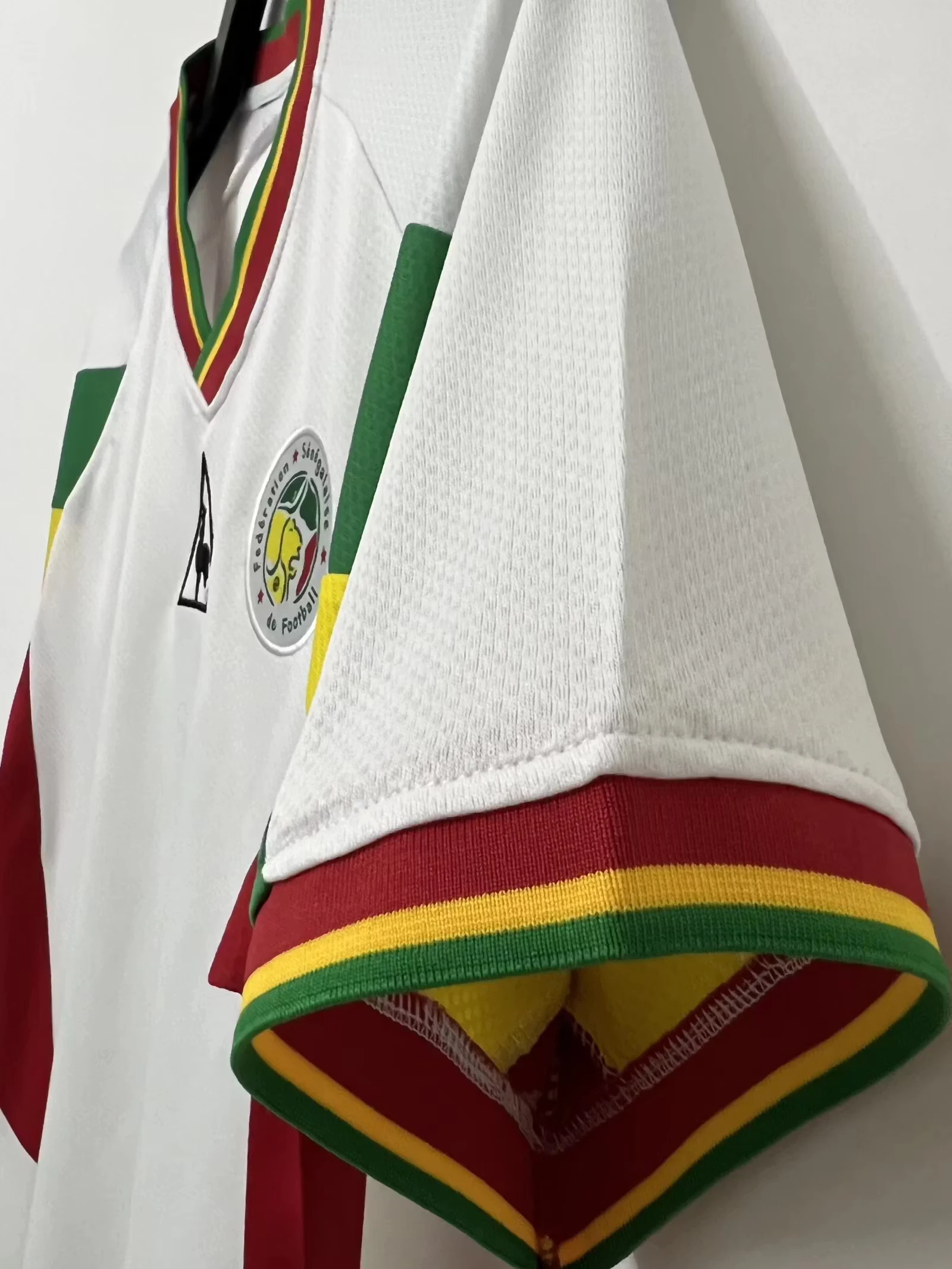 2002 Senegal White Retro Jersey view 5