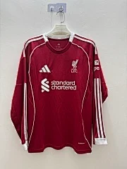 2025-26 Liverpool home long-sleeved jersey. view 3