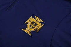 2025-26 Portugal Royal Blue Half-Pull Training Jersey view 14