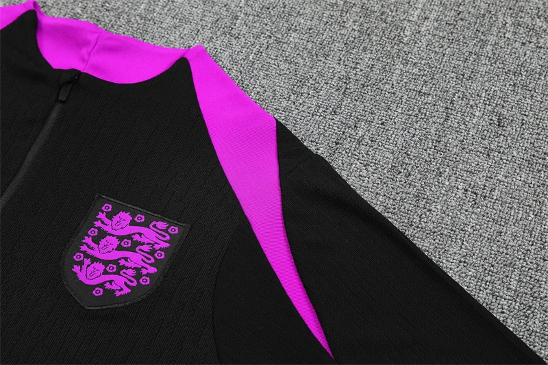 2025-26 England Black Half-Zip Training Jersey view 10