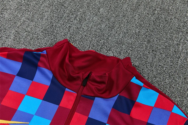 2026-27 Barcelona Red & Blue Half-Zip Training Jersey view 10