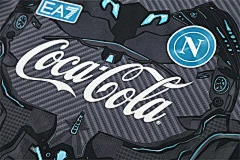2025-26 Napoli Black Grey Short Sleeve Training Jersey view 13