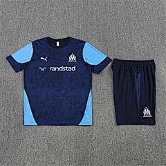 2025-26 Marseille Royal Blue Short Sleeve Training Jersey view 14