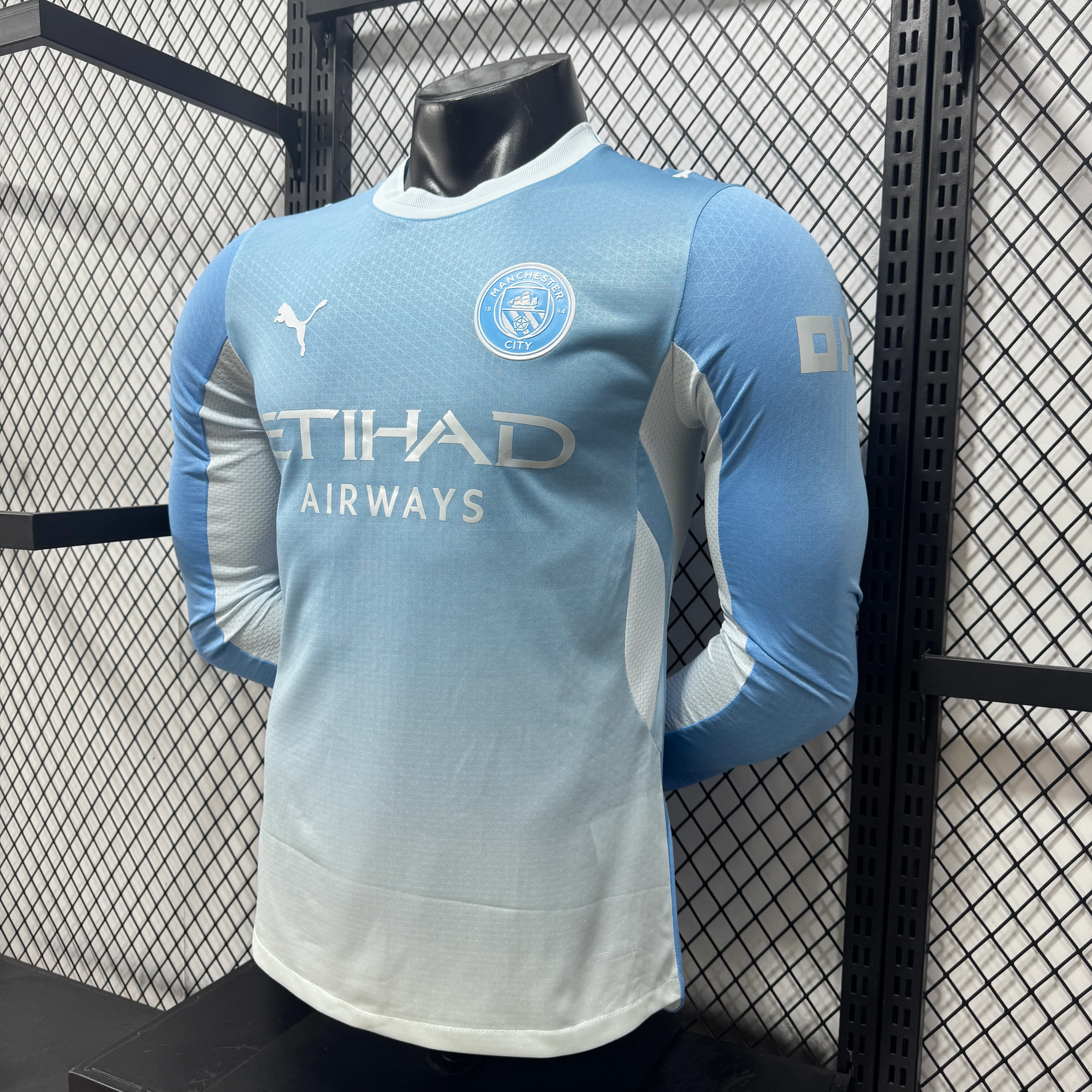 2026-27 Manchester City Home Long-Sleeve Jersey - Player Edition view 9