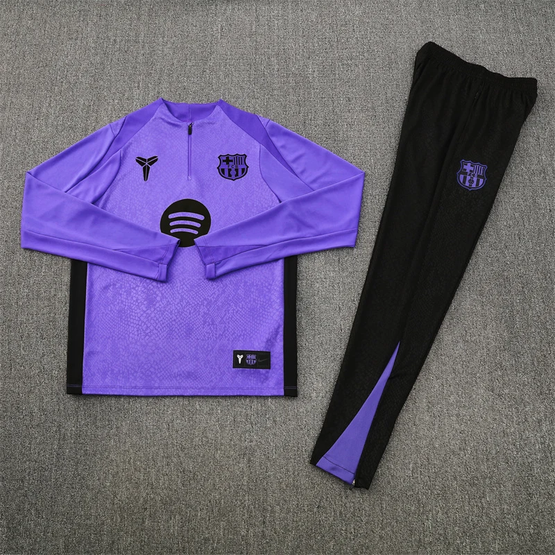 2025-26 Barcelona Purple Half-Zip Training Jersey view 16