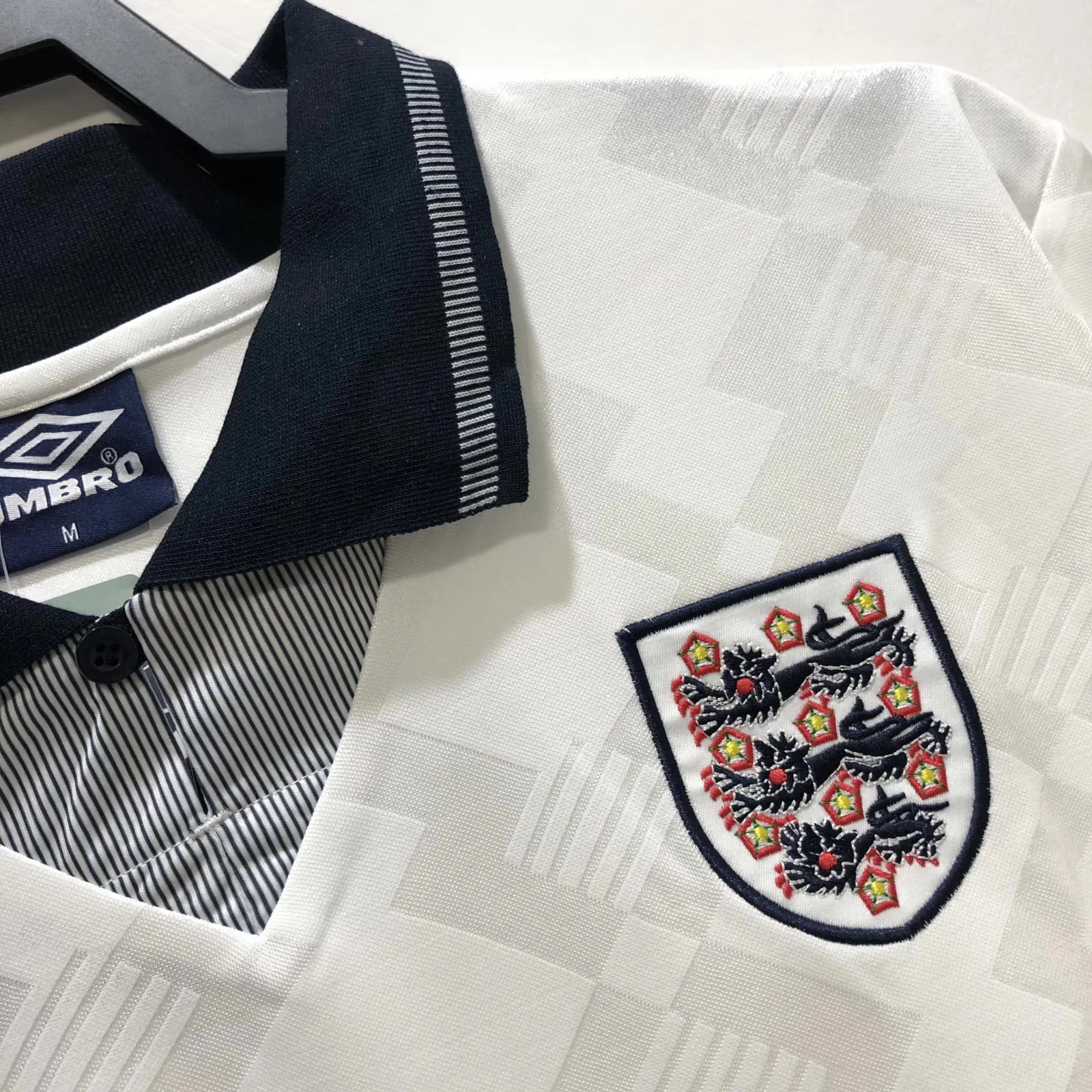 1990 England Home Retro Jersey view 8