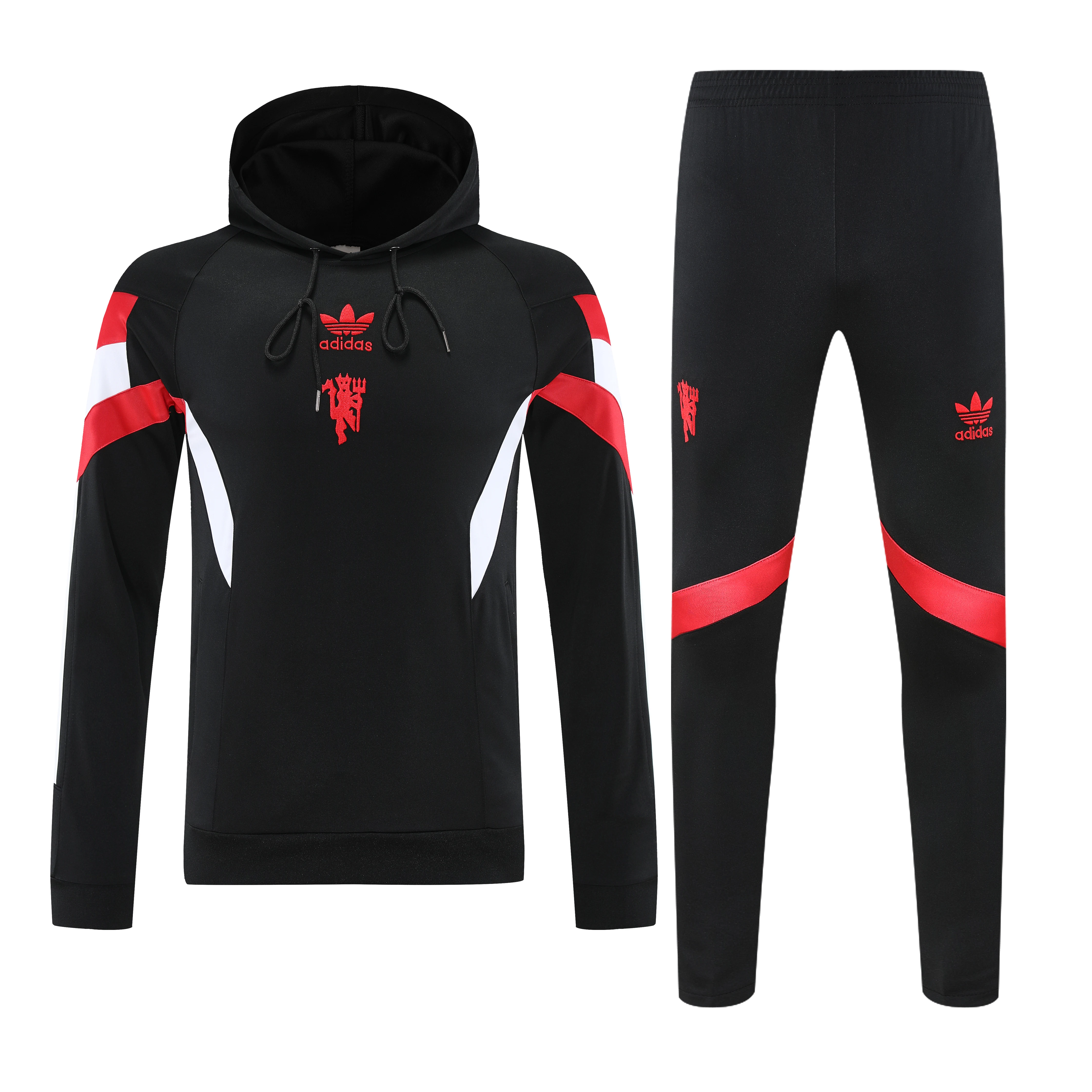 2025-26 Manchester United Black Training Hooded Jersey view 15