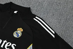 2025-26 Real Madrid Black Half-Pull Training Jersey view 10