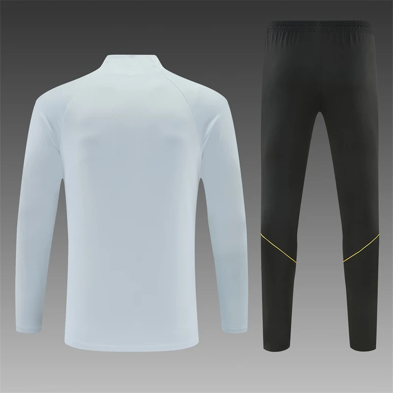 2026-27 Barcelona Red and Light Grey Half-Zip Training Jersey view 2