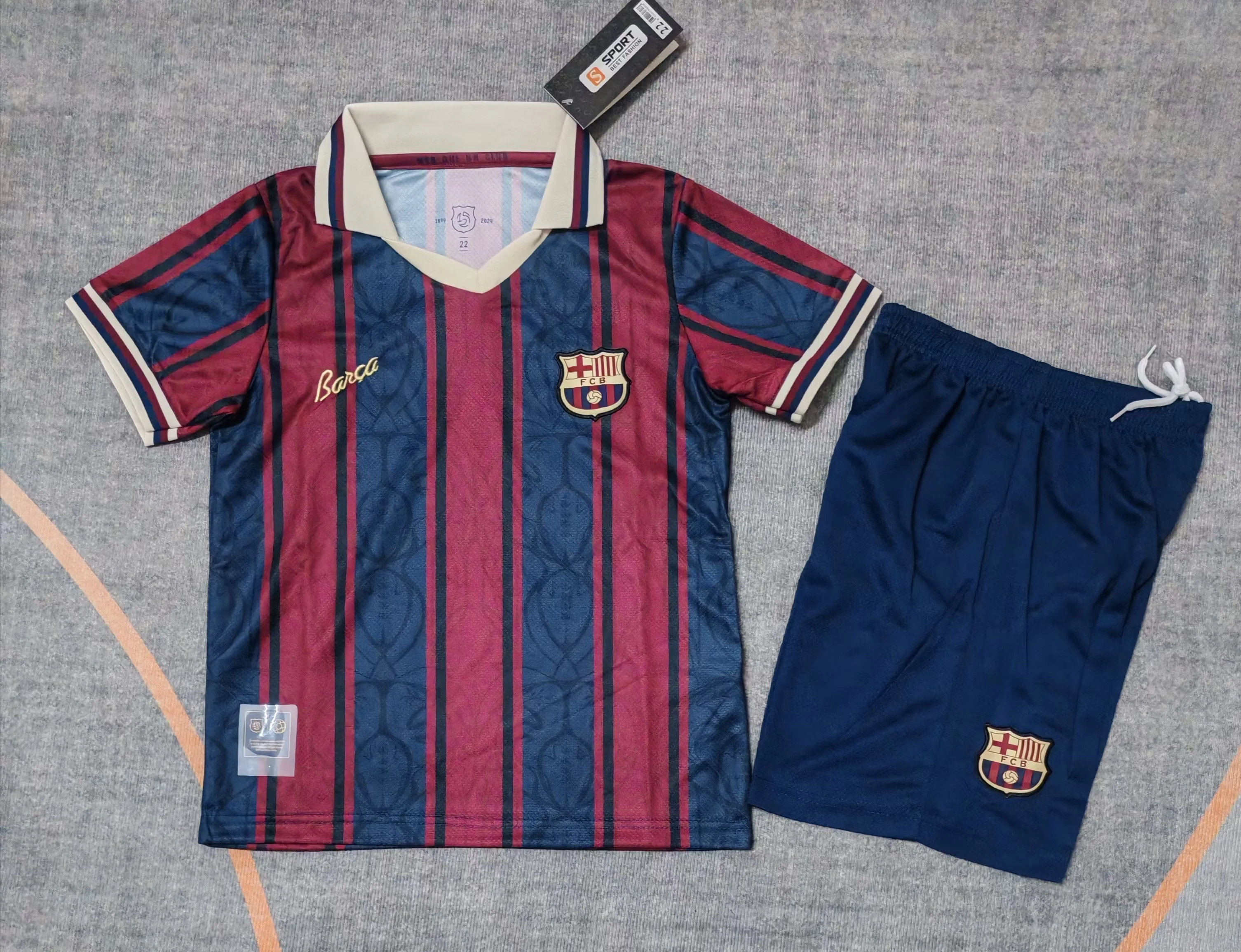 2025-26 Barcelona 125th Anniversary Kit – Kids' Sizes