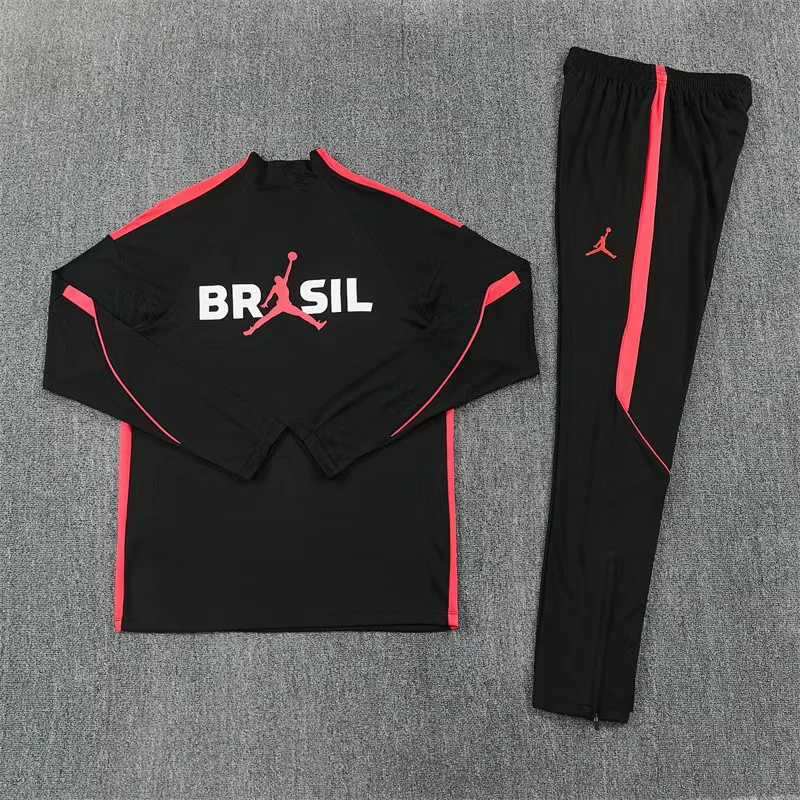 2026-27 Brazil Black Half-Zip Training Jersey view 17